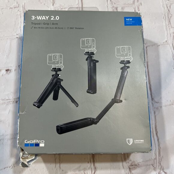 GoPro 3-Way 2.0 (AFAEM-002) - Hand Grip/ Tripod/ Arm - Black....NEW!!